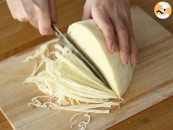 Coleslaw - salata de varza si morcov - Preparare etapa 1